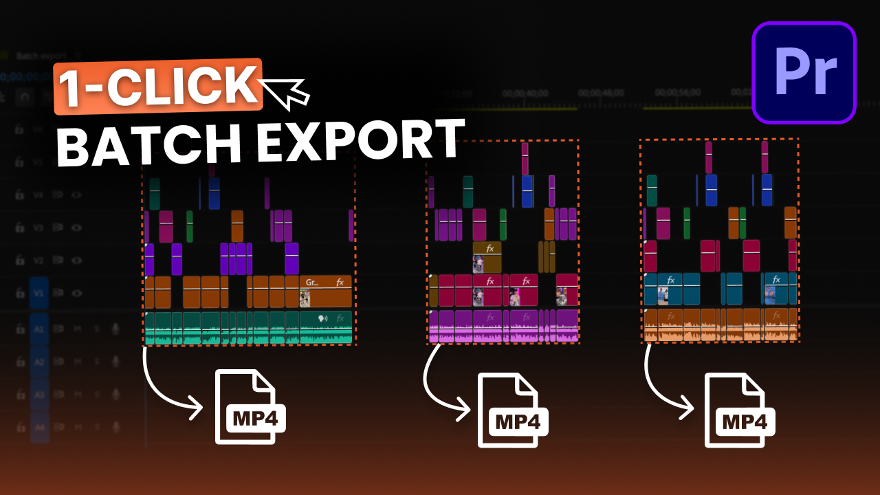 Comment exporter plusieurs shorts en une seule fois dans Premiere Pro (Blinkl Smart Exports)