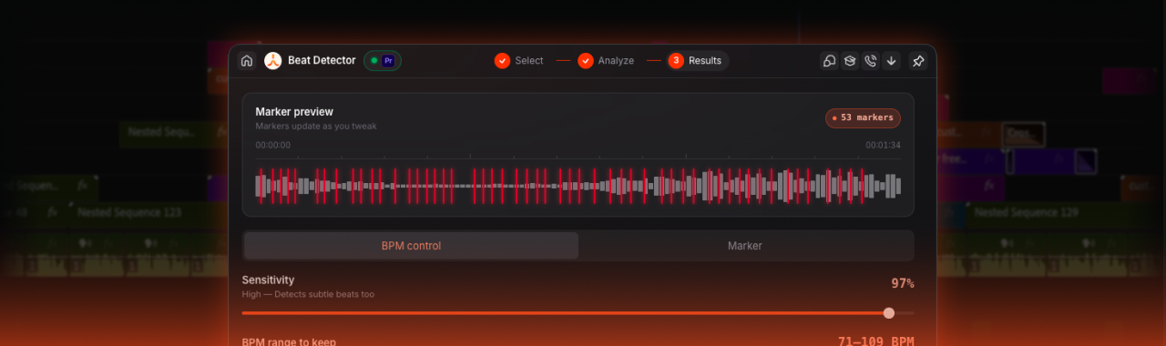 Beat detector banner