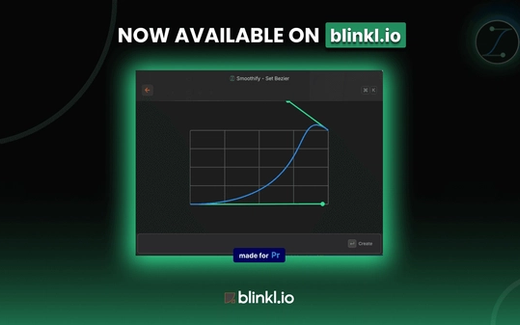 Smoothify extension for Premiere Pro is now available inside blinkl.io - a command bar for Premiere Pro