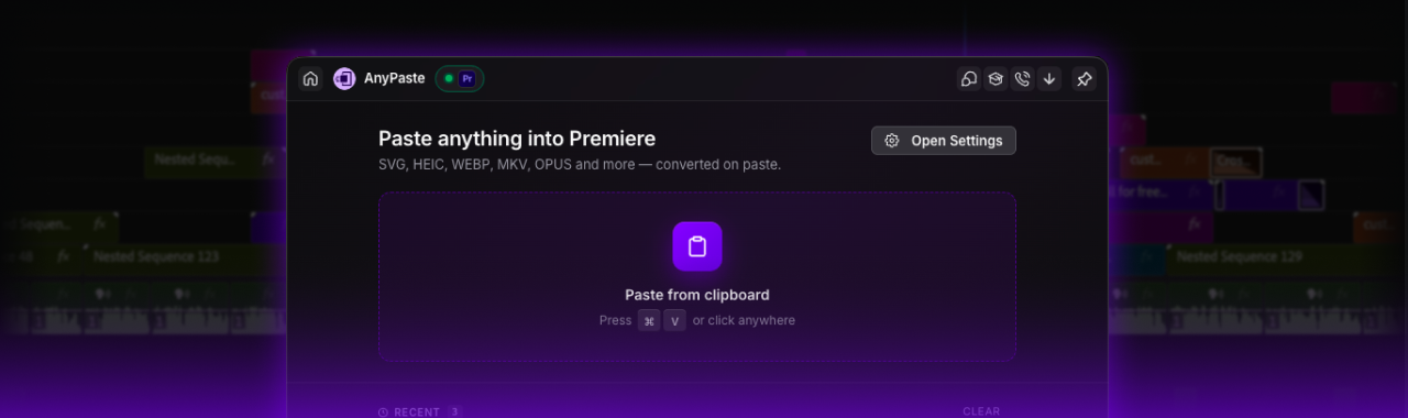 Any paste banner